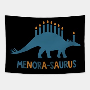 Funny Hanukkah Shirt Dinosaur Stegosaurus Dino Menorah Tapestry