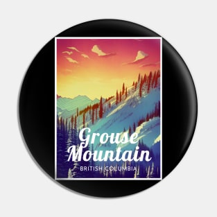 Grouse Mountain British Columbia Canada Ski Pin