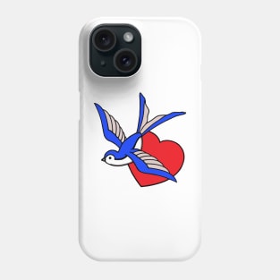 Tattoo Art Swallow Nautical Pocket Phone Case