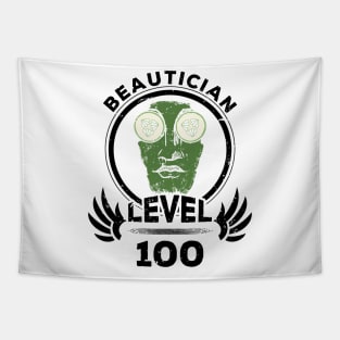 Level 100 Beautician Face Mask Gift Tapestry