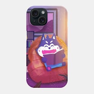 Reading Cat At Home Phone Case