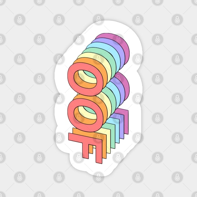 Rainbow Oof Phone Case Magnet by Biscuit25