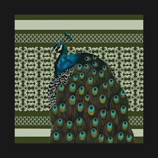 Vintage Peacock Portrait T-Shirt