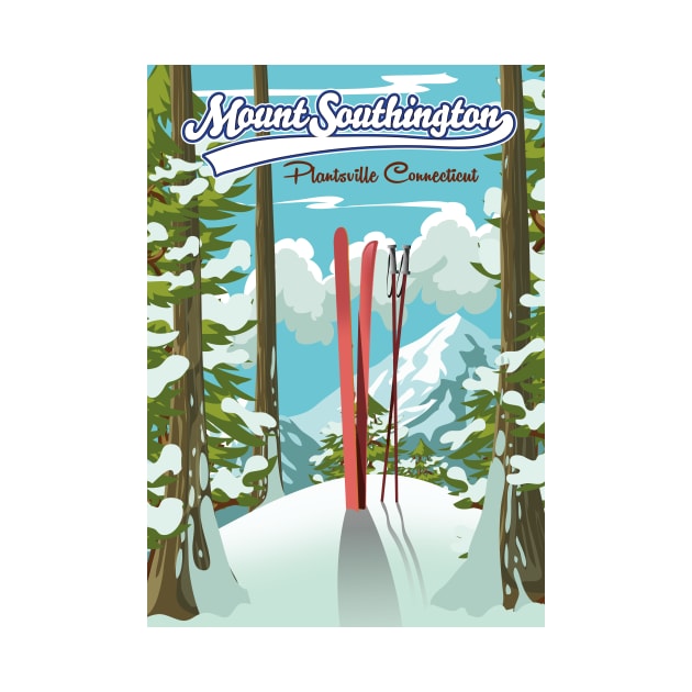 Mount Southington ski poster by nickemporium1