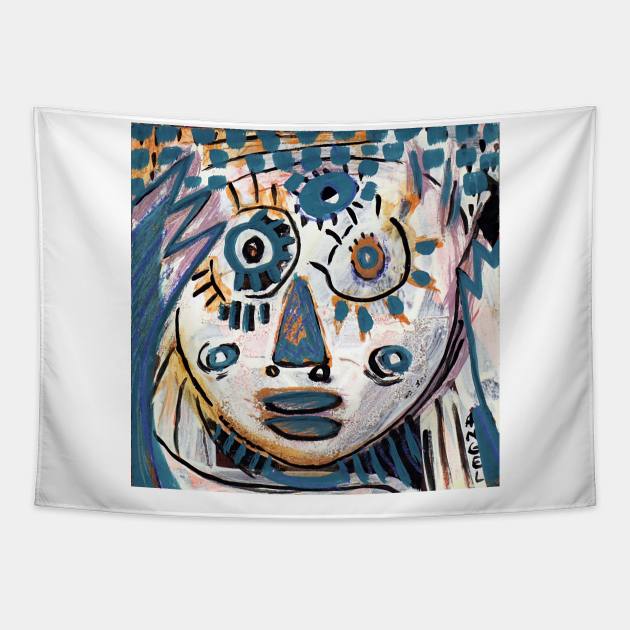 face Tapestry by Angel Rivas