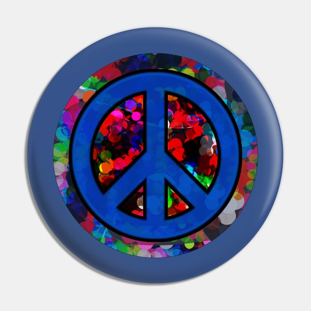 Colorful Peace Pin by momomoma