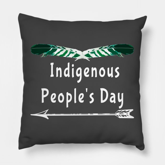 Indigenous Peoples Day Not Columbus Day T-shirt Pillow by Curryart