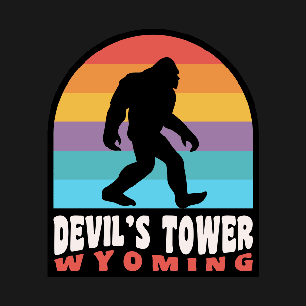 Devil's Tower Bigfoot Sasquatch National Monument Wyoming by PodDesignShop