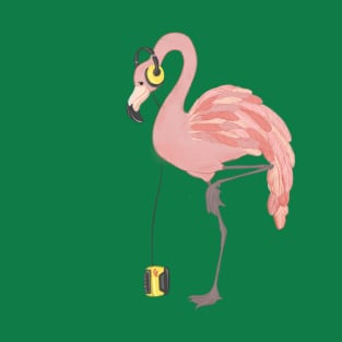 Walkman Flamingo T-Shirt