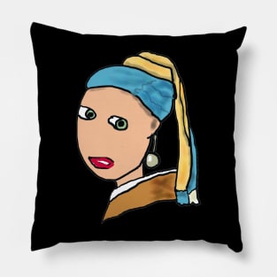 Girl With A Pearl Earring Pillow