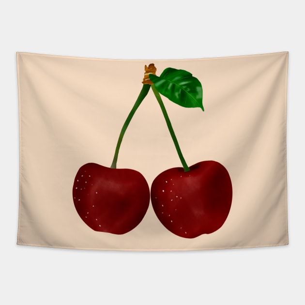 Cute Cherry Tapestry by danii p