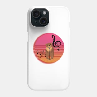 Funny Bear Singing Phone Case