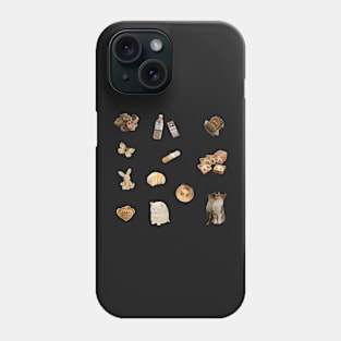 brown sticker pack Phone Case