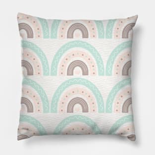 Colorful Rainbow Pattern In Lines Pillow