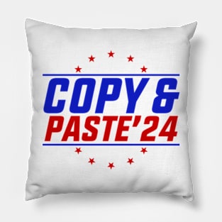 Copy & Paste 2024 Funny Presidential Election Party Pillow