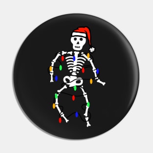 Gothic Christmas Halloween Skeleton Pin