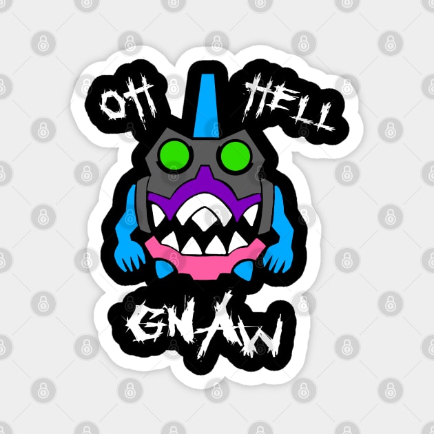 OH HELL GNAW Magnet by SlothworksStudios