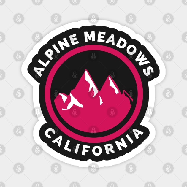 Alpine Meadows Ski Snowboard Mountain California Yosemite - Travel Magnet by Famgift