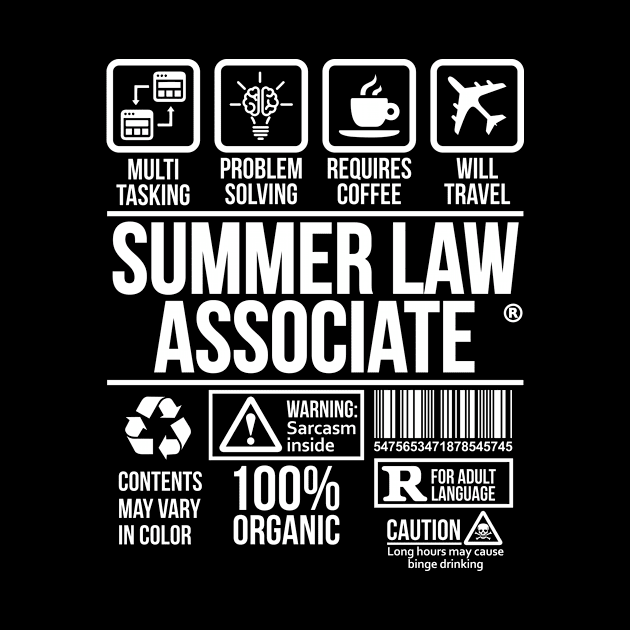 Summer law associate T-shirt | Job Profession | #DW by DynamiteWear