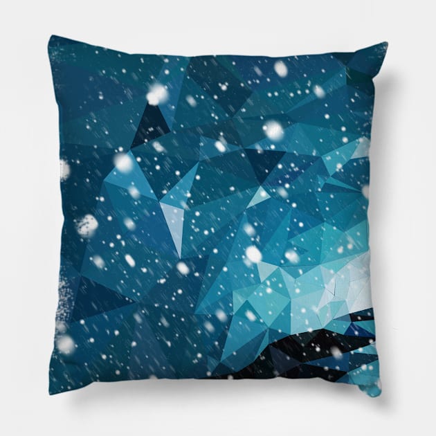 Ice Cave 2 Pillow by MinuteMen