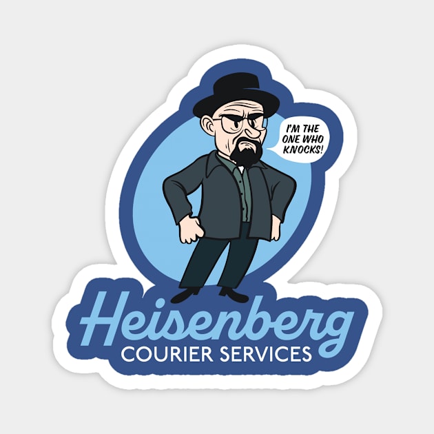 Heisenberg Courier Services - Breaking Bad Parody Magnet by sombreroinc
