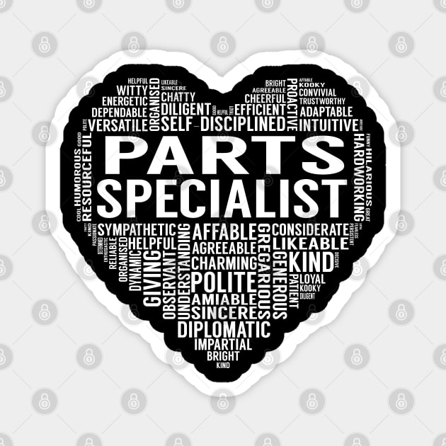 Parts Specialist Heart Magnet by LotusTee