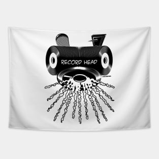 Record Head Vinyl Collector Tapestry