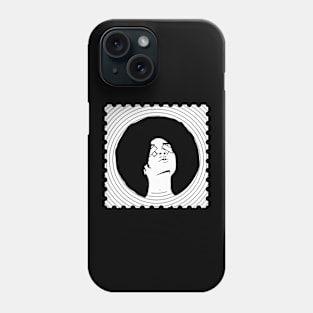 GIRL BLACK AND WHITE Phone Case