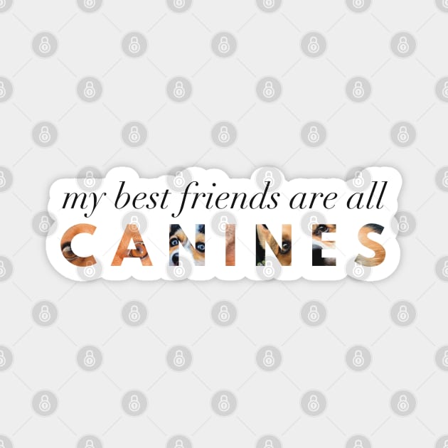 My Best Friends Are All Canines Magnet by Strong with Purpose