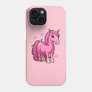 Cute pink horse Phone Case