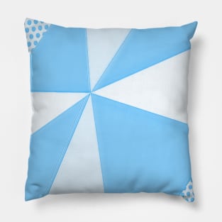 Blue Geometric Pattern Pillow