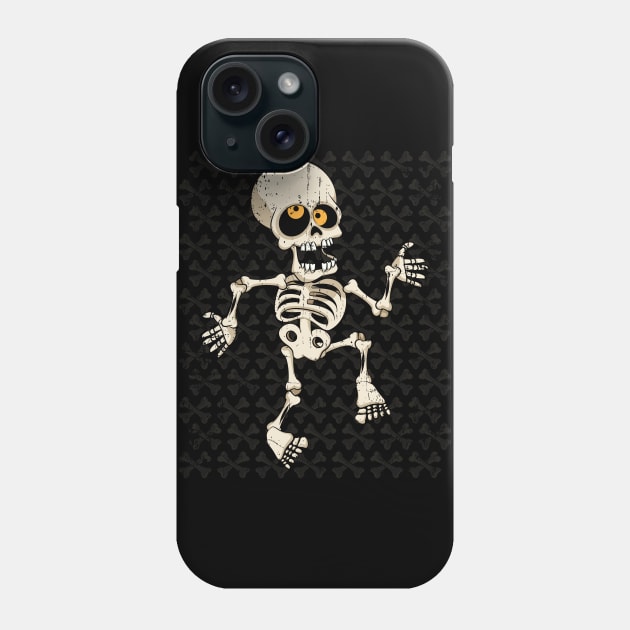 Funny Dancing Skeleton Halloween Gift Phone Case by teeleoshirts