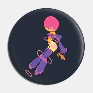 Space Girl Pin