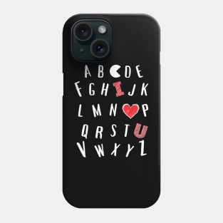 A B C D Teacher Valentine Day Phone Case