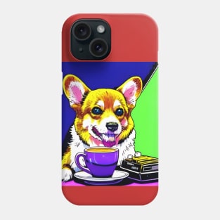 Corgi And Coffee Phone Case