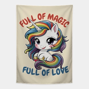 unicorn are full of love Tapestry