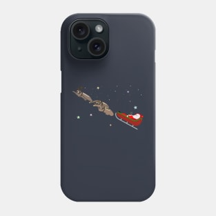 On a sloth sleigh (no text) Phone Case