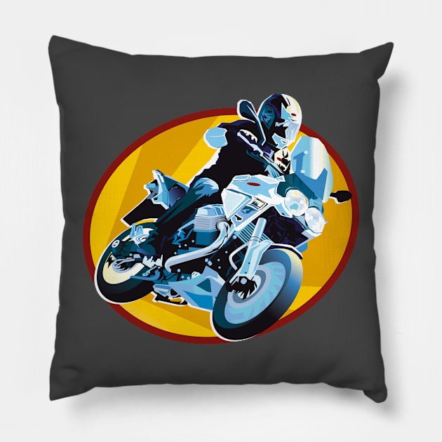 Race Bike trial Pillow by Maxsomma