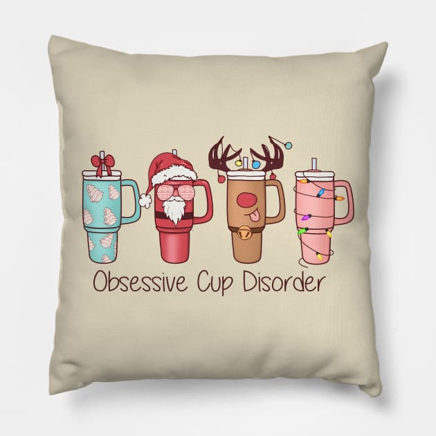 Obsessive Cup Disorder Pillow by OWHolmes Boss Band