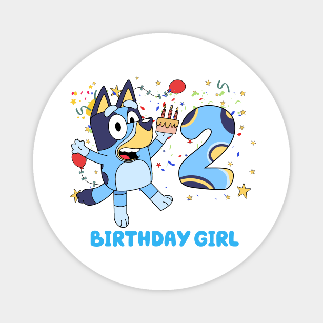 Bluey Birthday Girl PNG