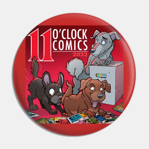 EOC 2022 Album Art Stray Dogs Pin by Eleven O'Clock Comics