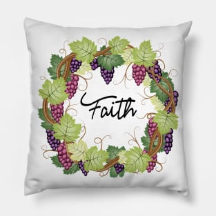 Faith - Grape Vines Pillow