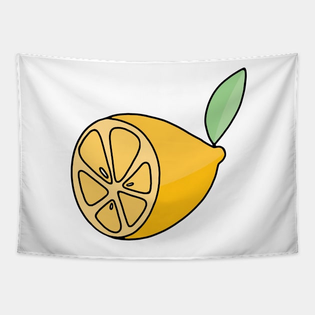 Lemon Half Tapestry by murialbezanson