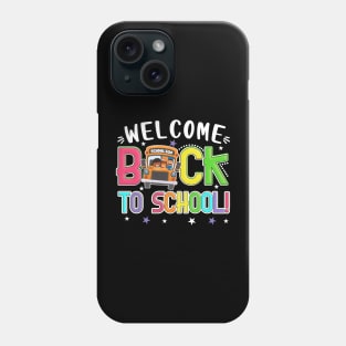 Welcome Back to School First Day of School Kids School Bus Phone Case
