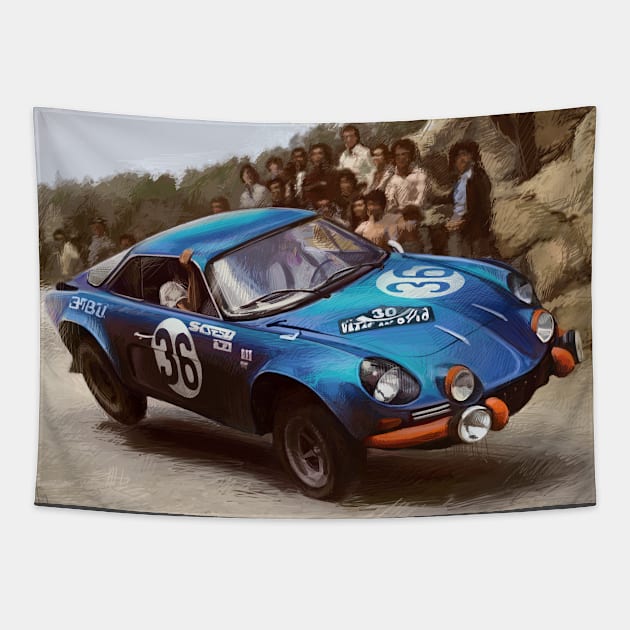 Alpine A110 Tapestry by petrikin_v