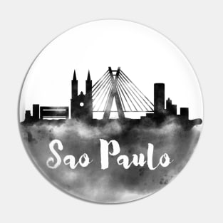 Sao Paulo watercolor Pin