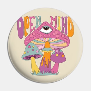 open mind Shirt, Vintage Mushroom Sweatshirt, Retro Hippie Pin