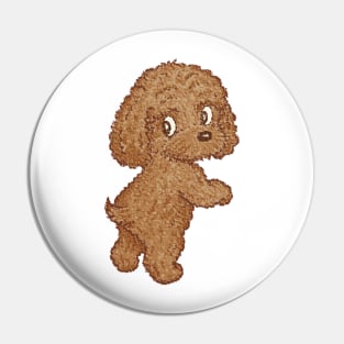 Toy-Poodle standing Pin