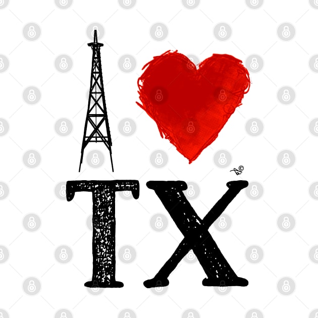 I Heart Texas (remix) by Tai's Tees by TaizTeez
