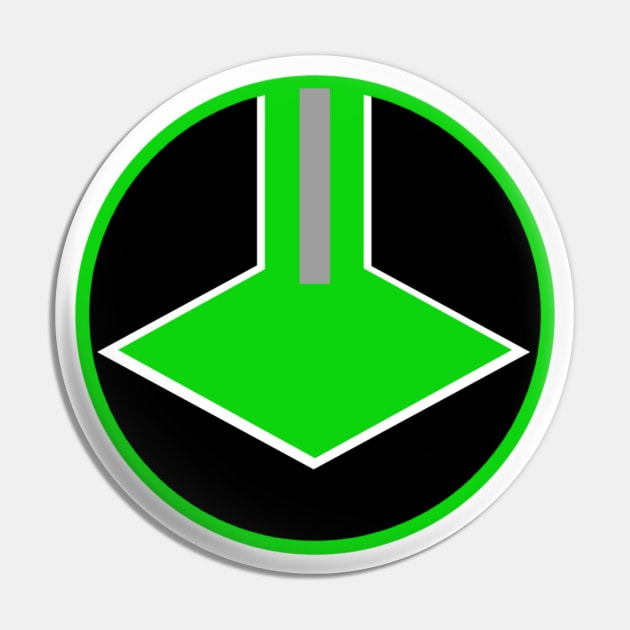 Time Green Badge Pin by Javier Casillas